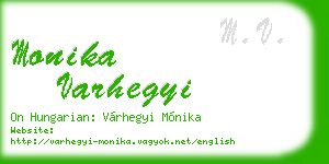 monika varhegyi business card